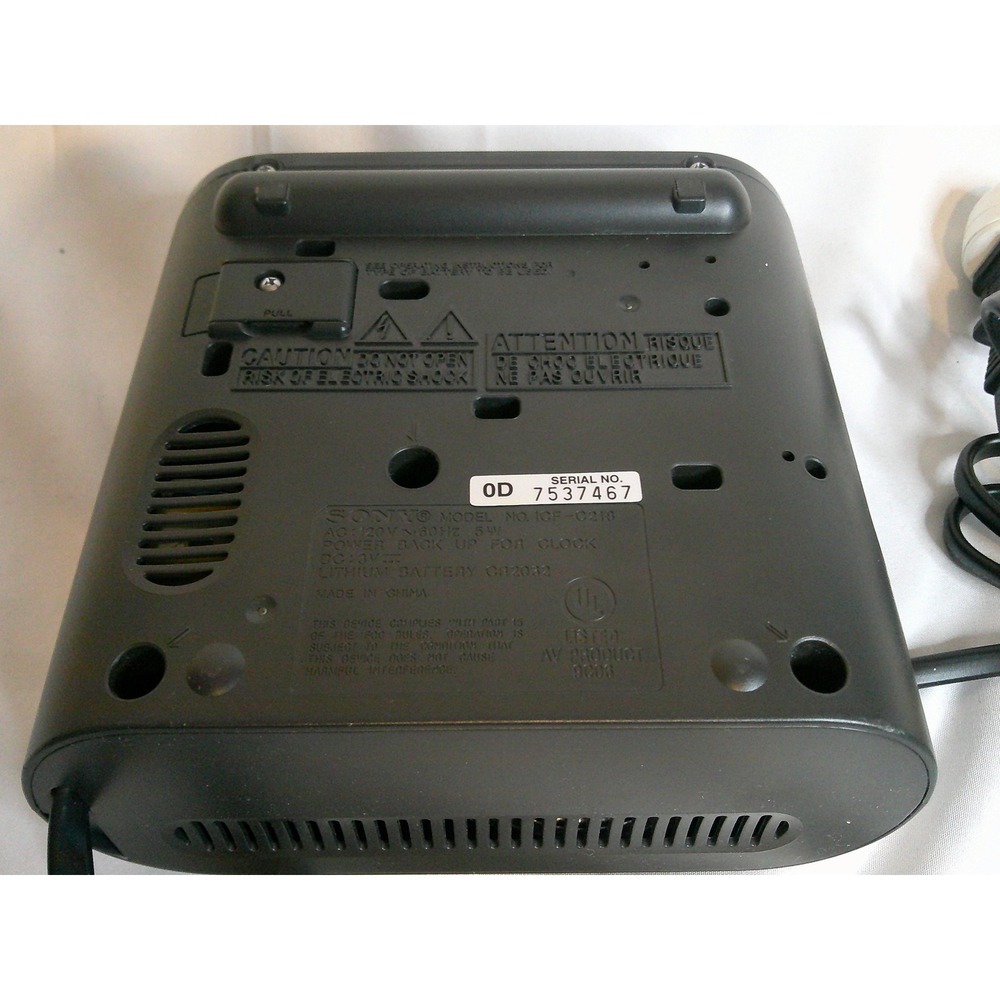 Sony Dream Machine Auto Time Set FM/AM Clock Radio ICF-C218 Alarm Tested‎ - Picture 3 of 5